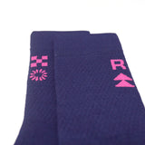 Race Socks Navy Pink