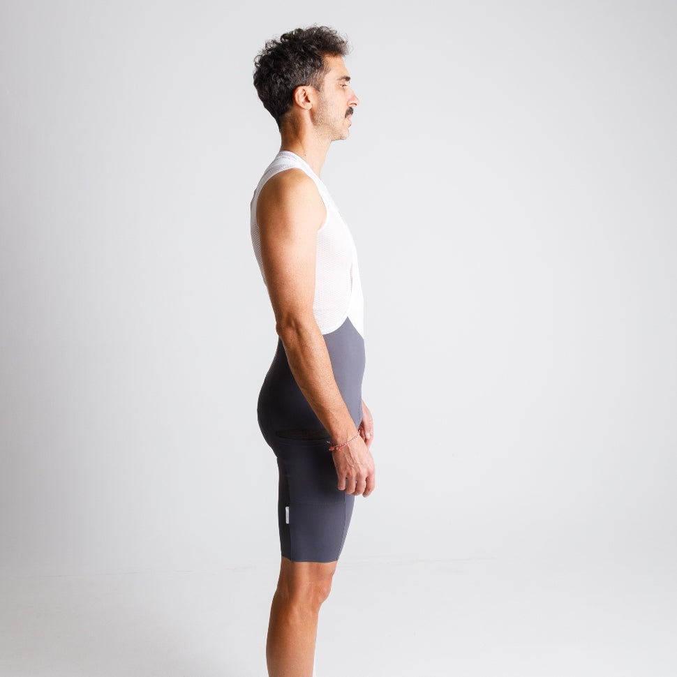 Essential Cargo Bib Shorts 3.0 Grey Unisex