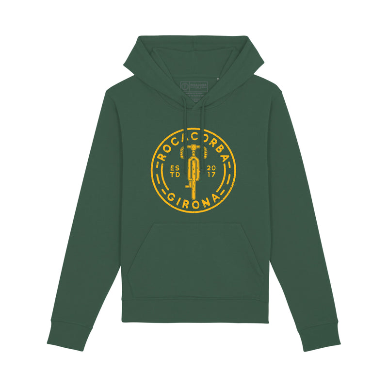 Sudadera con capucha verde